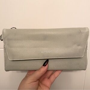 MATT & NAT - Grey Wallet Wristlet